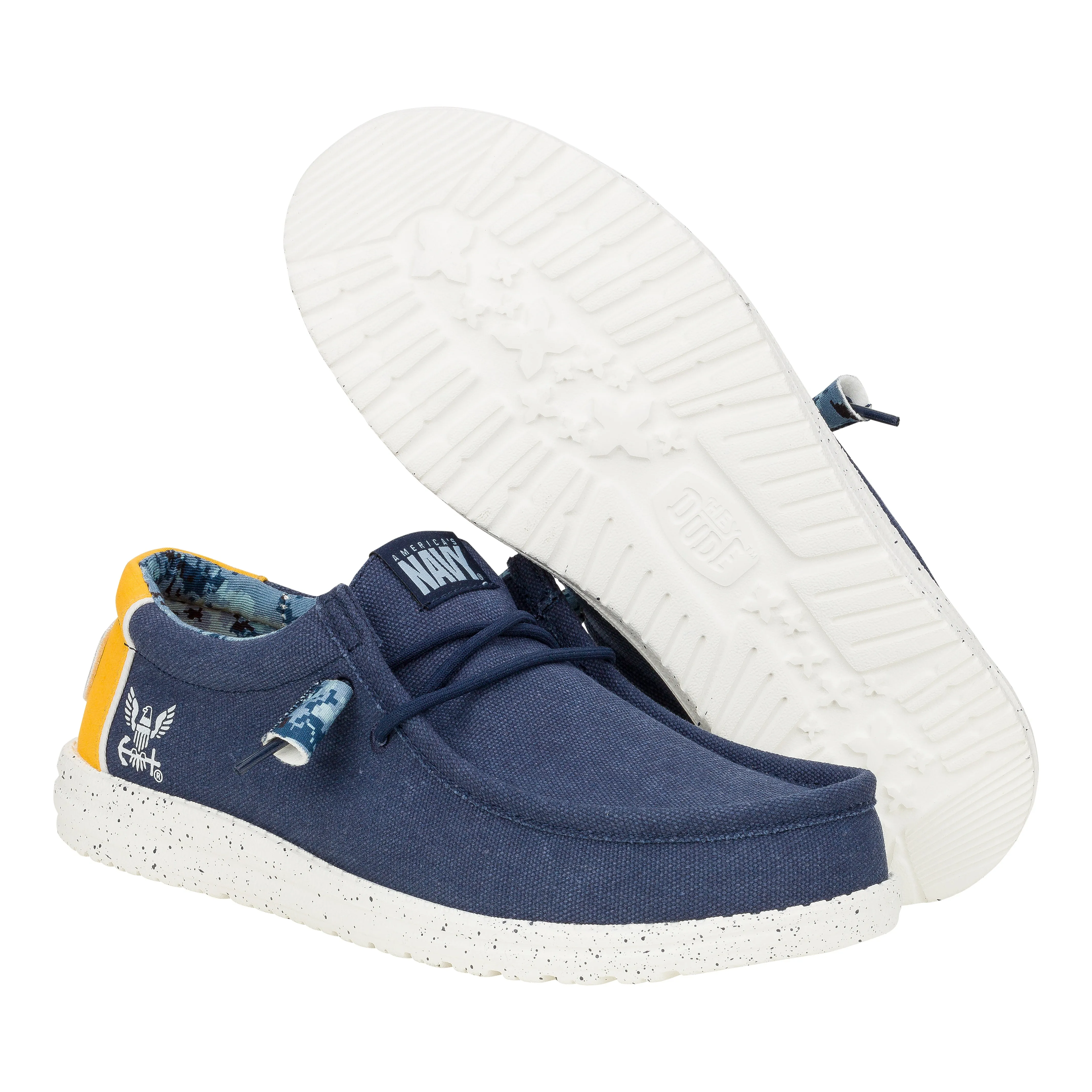 Wally US Navy 2 - Navy/Yellow sold by Hey Dude product image thumbnail 3