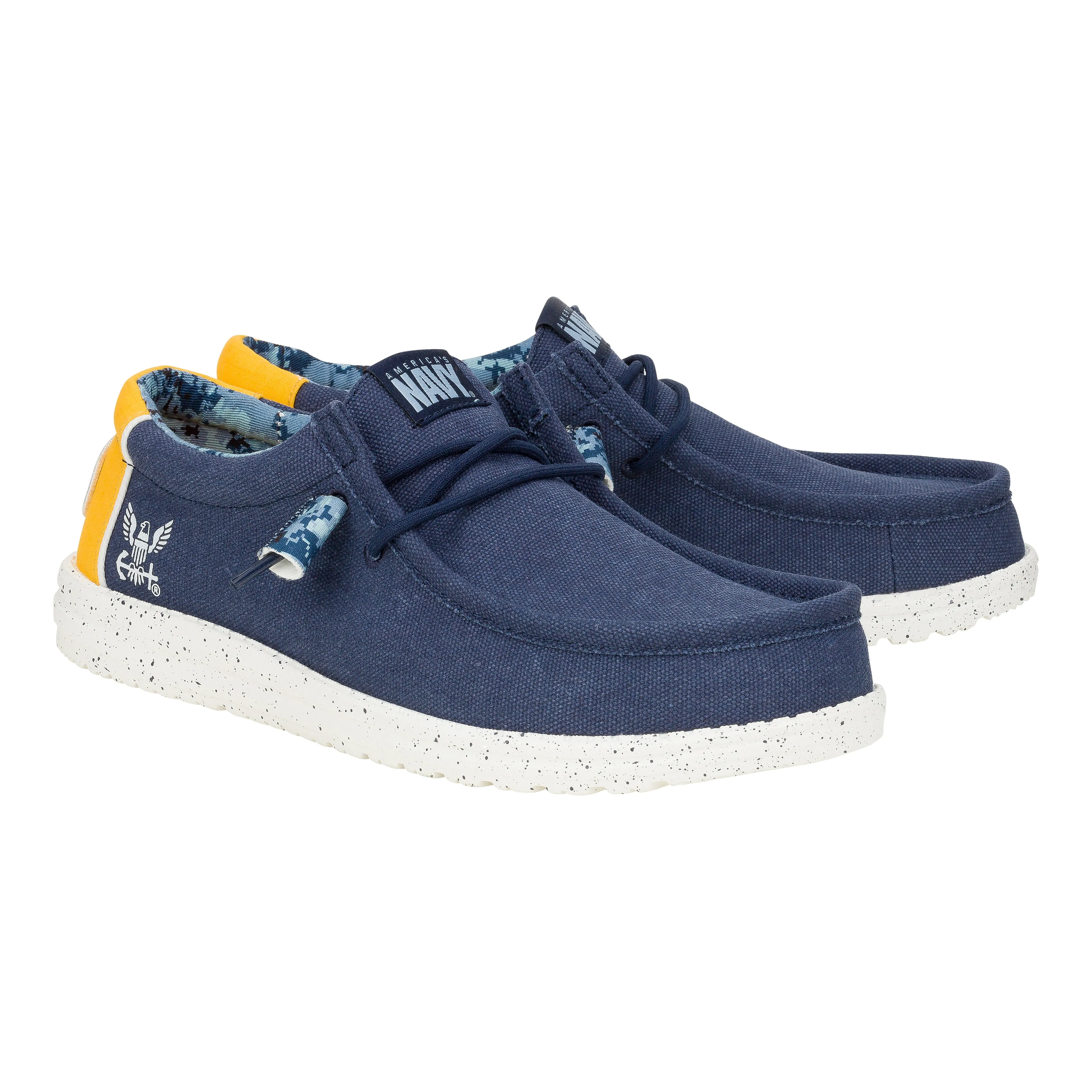 Wally US Navy 2 - Navy/Yellow sold by Hey Dude product image thumbnail 2