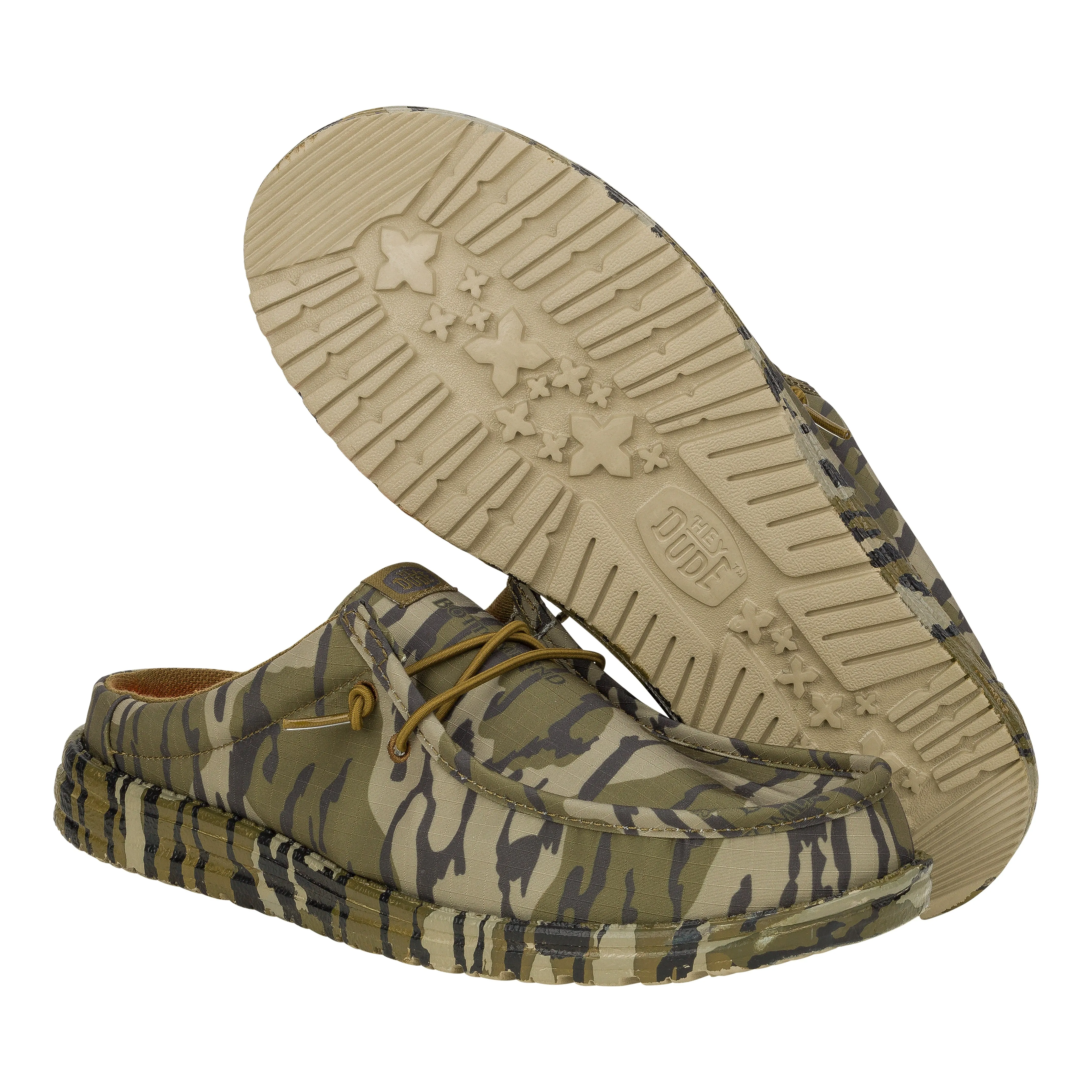 Wally Slip Mossy Oak® Bottomland® - Olive Tree/Camo sold by Hey Dude product image thumbnail 3