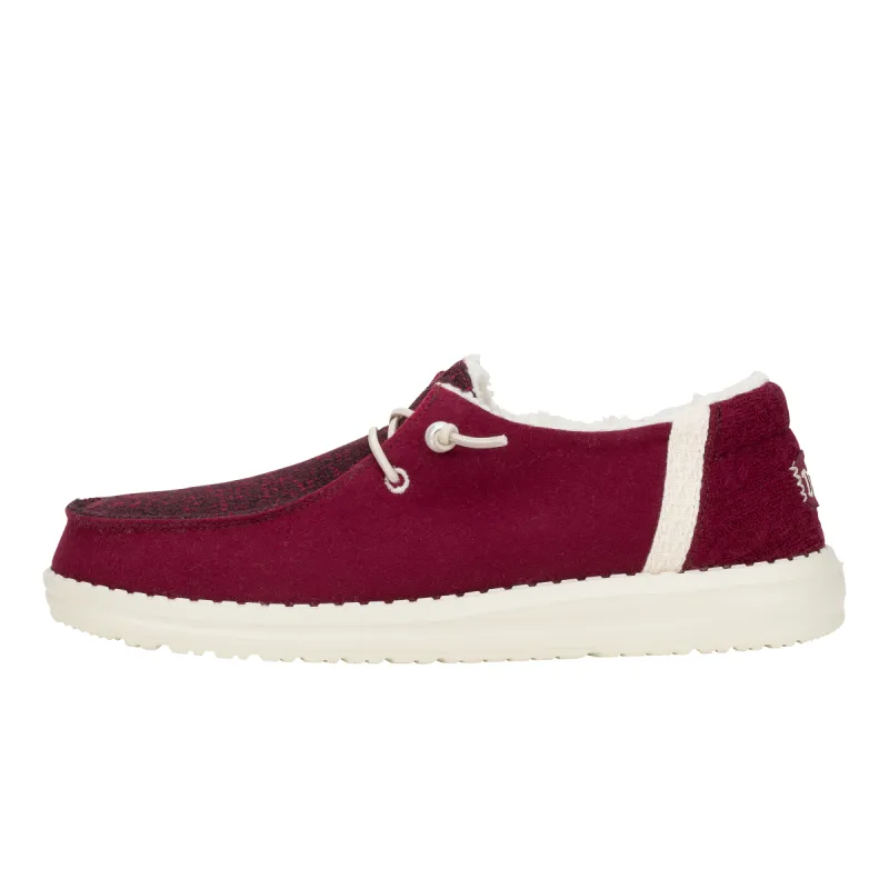 Wendy Brushed Cozy - Crimson sold by Hey Dude