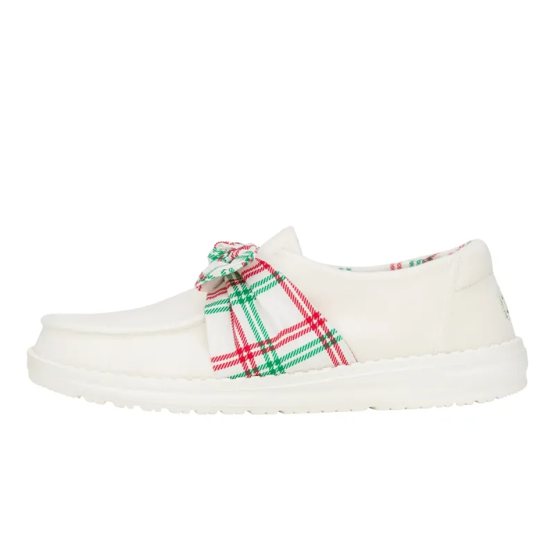 Wendy Bow Tartan Plaid - Plaid/White sold by Hey Dude