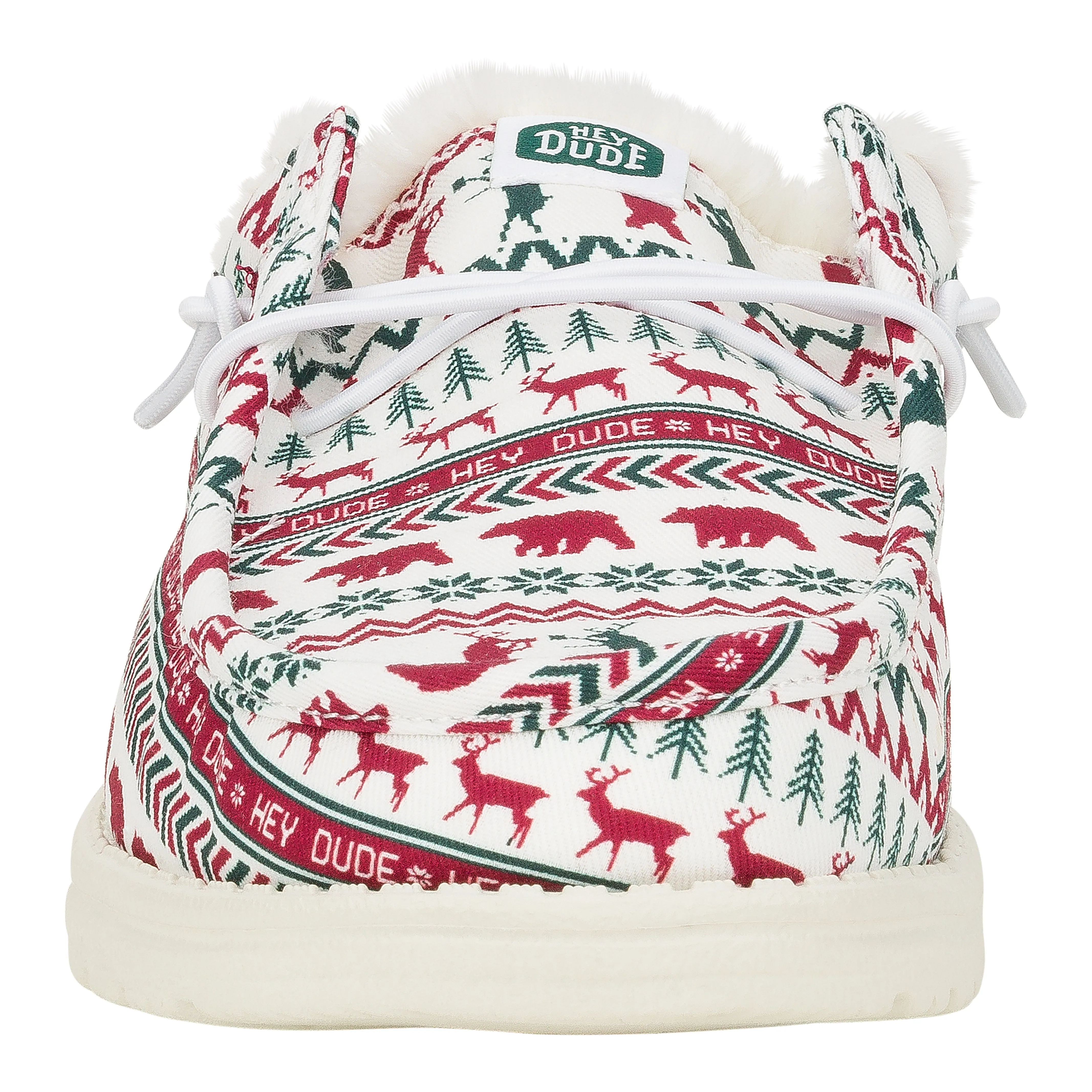 Wally Slip Holiday Cheers - Holiday White/Red sold by Hey Dude product image thumbnail 4