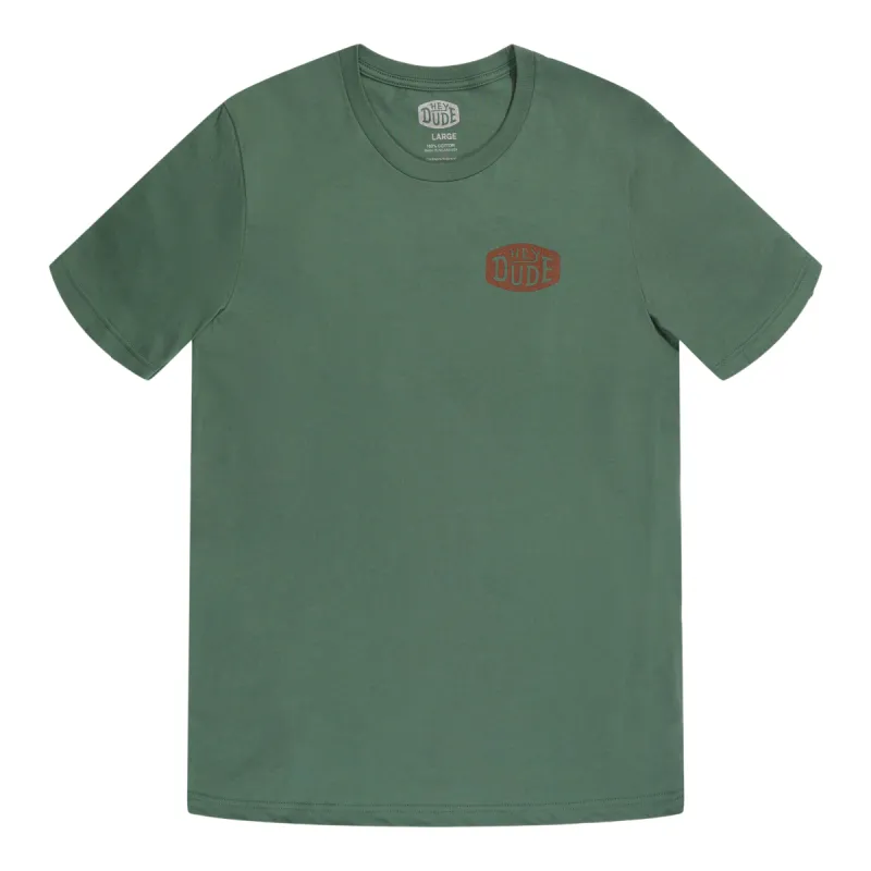 Go To Buckle Tee - Pine sold by Hey Dude