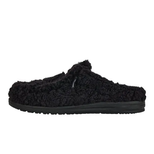 Wendy Slipper - Cozy Black/Black sold by Hey Dude