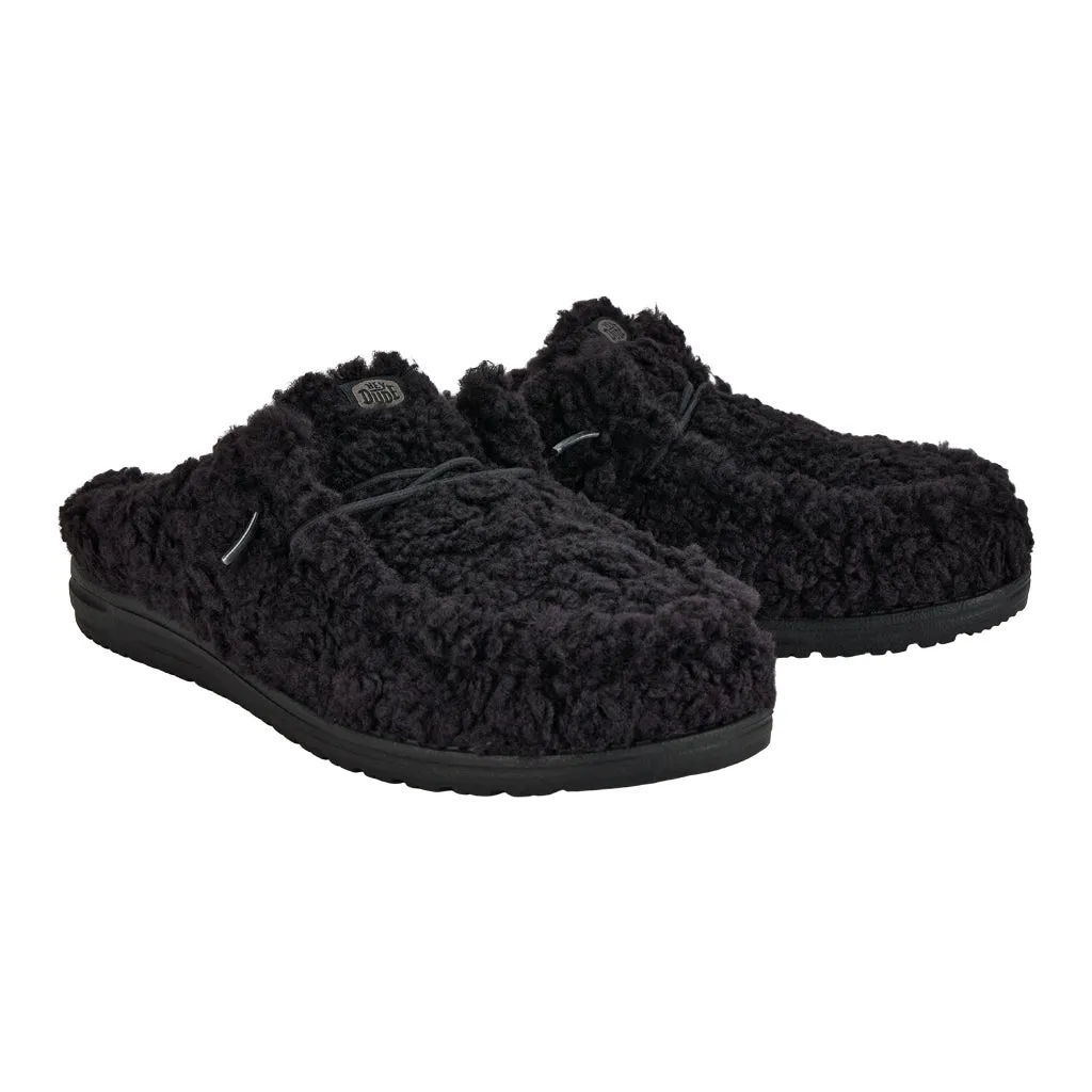 Wally Slipper - Cozy Black/Black sold by Hey Dude product image thumbnail 2