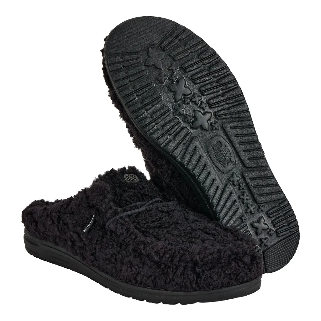 Wally Slipper - Cozy Black/Black sold by Hey Dude product image thumbnail 3