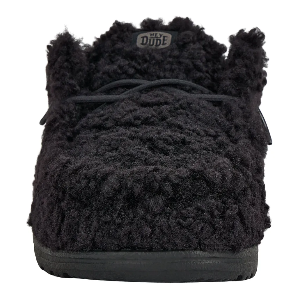 Wally Slipper - Cozy Black/Black sold by Hey Dude product image thumbnail 4