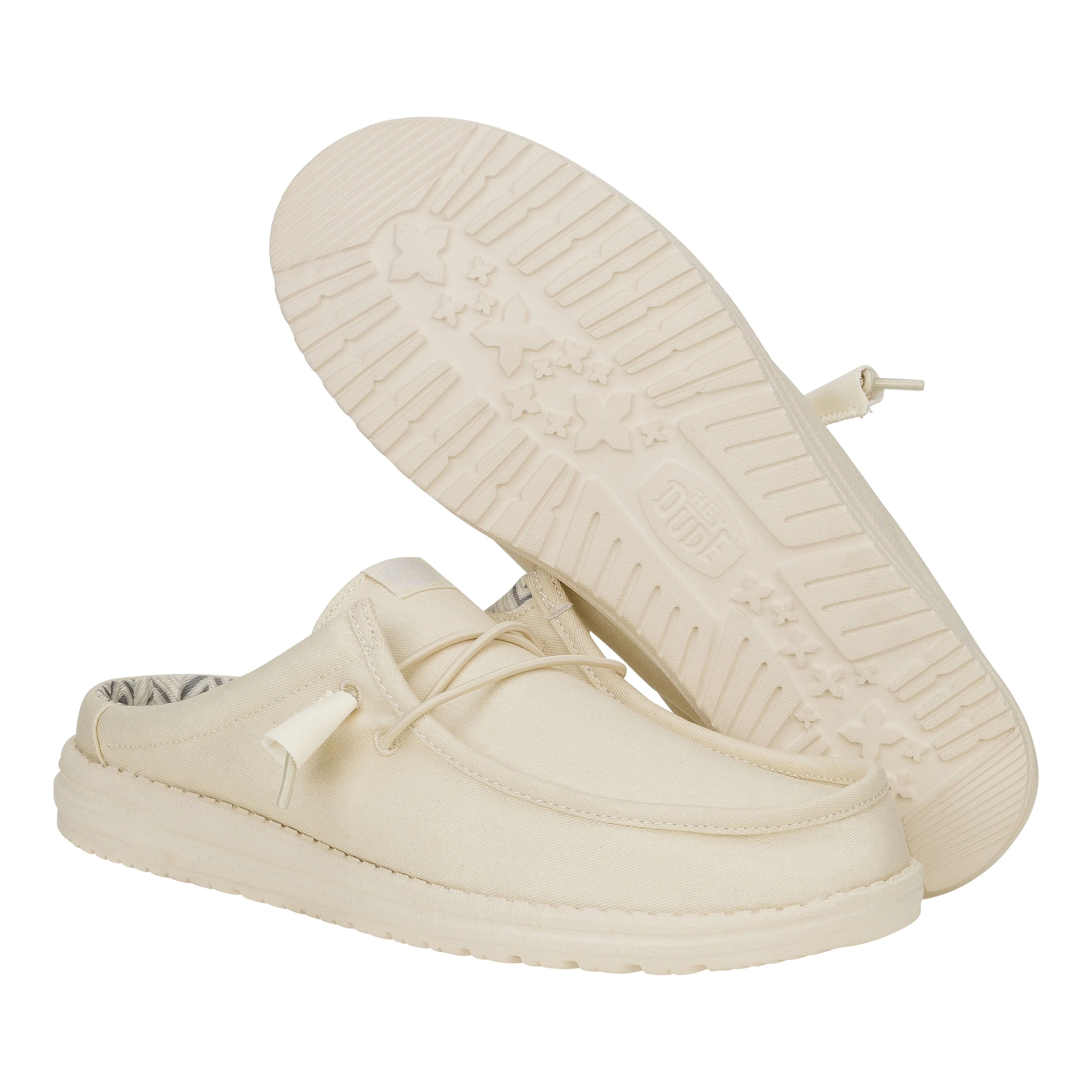 Wally Slip Stretch Canvas - Bone White sold by Hey Dude product image thumbnail 3