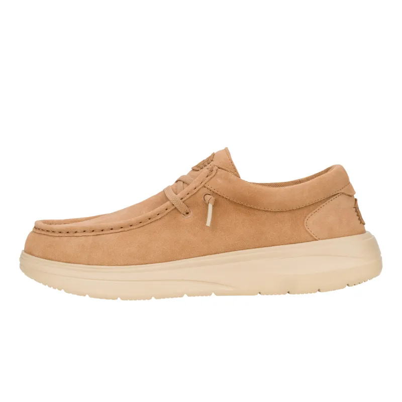 Wally Comf Suede - Tobacco Brown/Irish Cream sold by Hey Dude