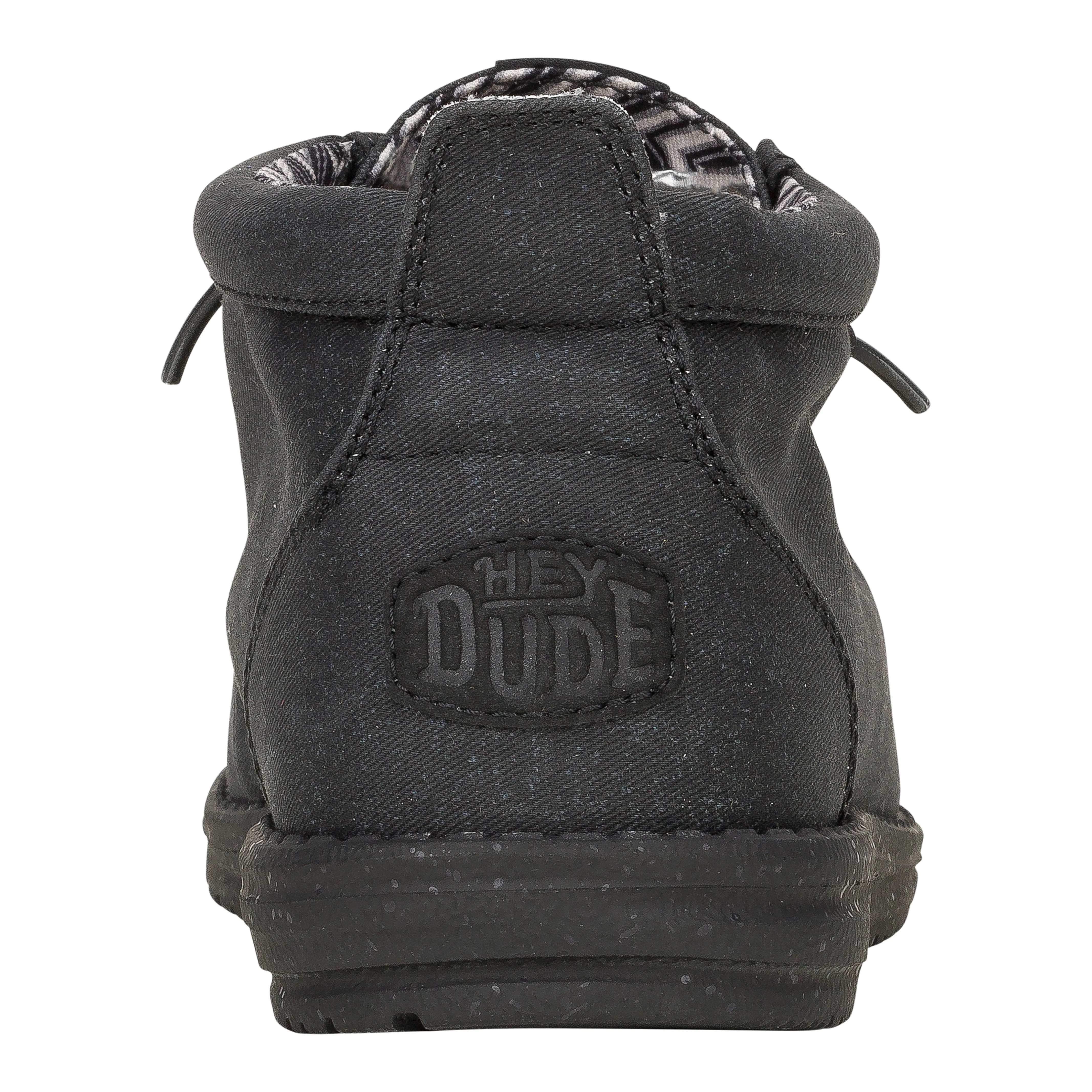 Wally Mid Stretch Canvas - Black/Black sold by Hey Dude product image thumbnail 5