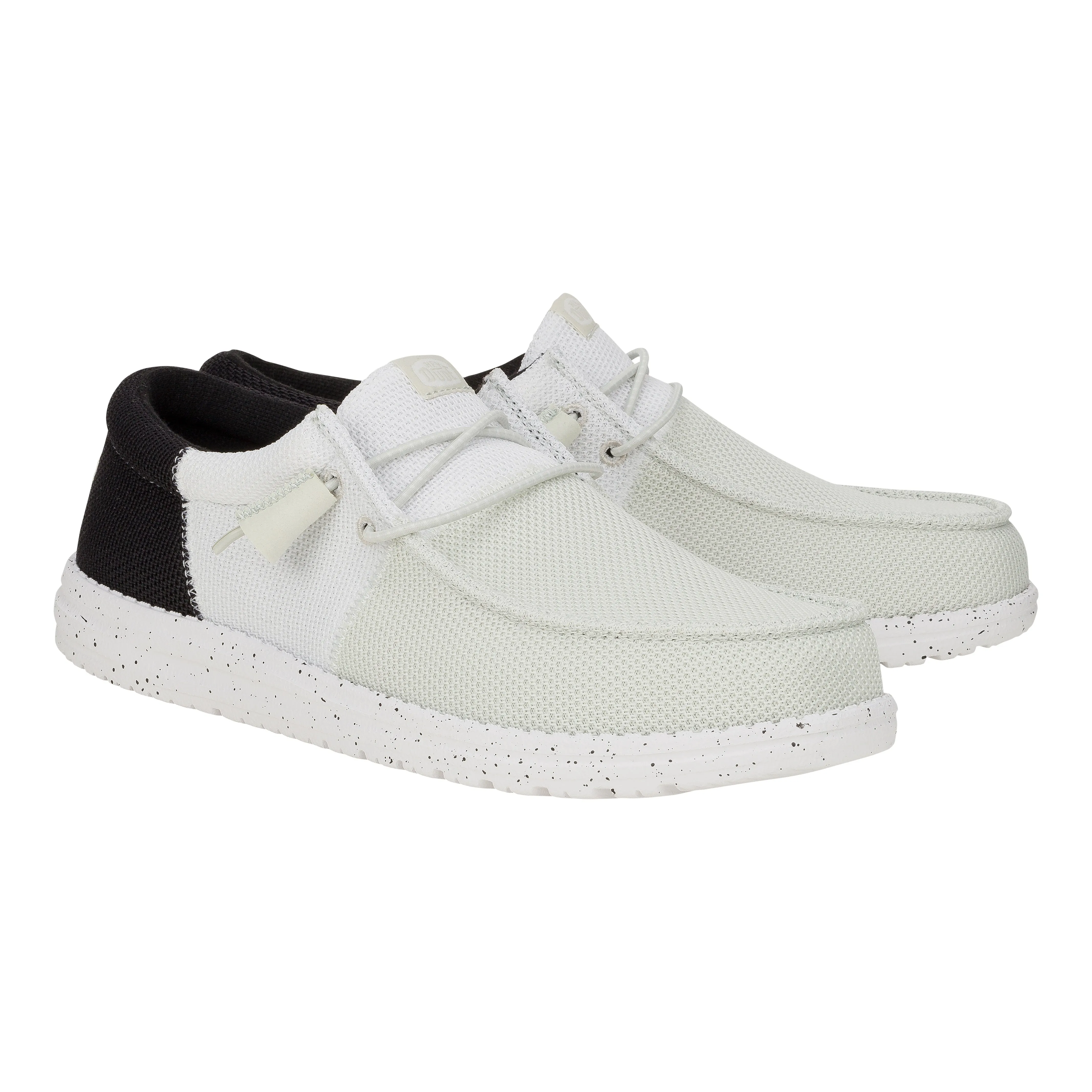 Wally Tri Varsity Mesh - White/Black sold by Hey Dude product image thumbnail 2