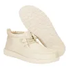 Wally Mid Stretch Canvas - Bone White sold by Hey Dude
