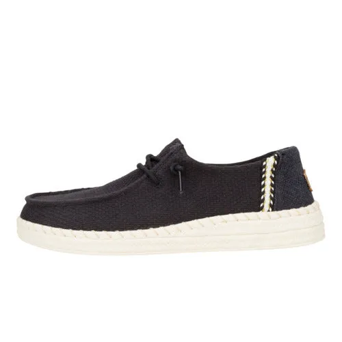 Wendy Espadrille Woven - Black sold by Hey Dude