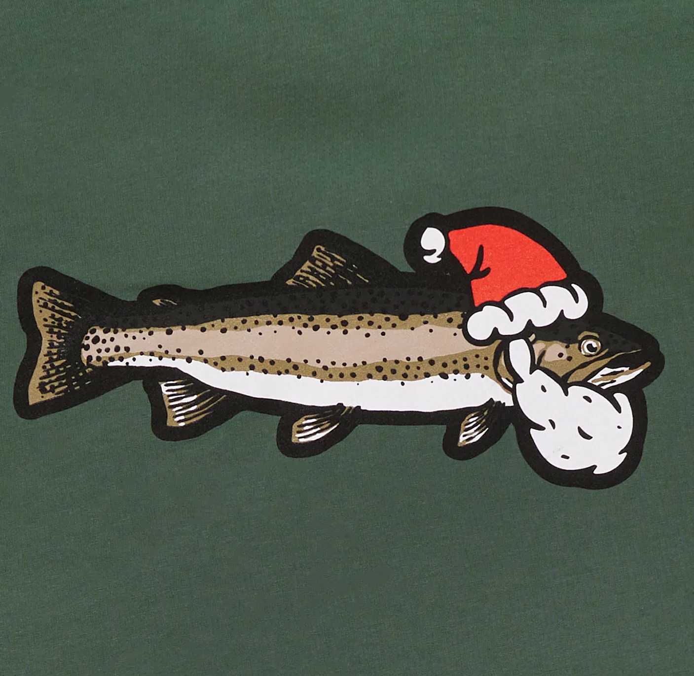 HEYDUDE Santa Fish Tee - Pine sold by Hey Dude product image thumbnail 4