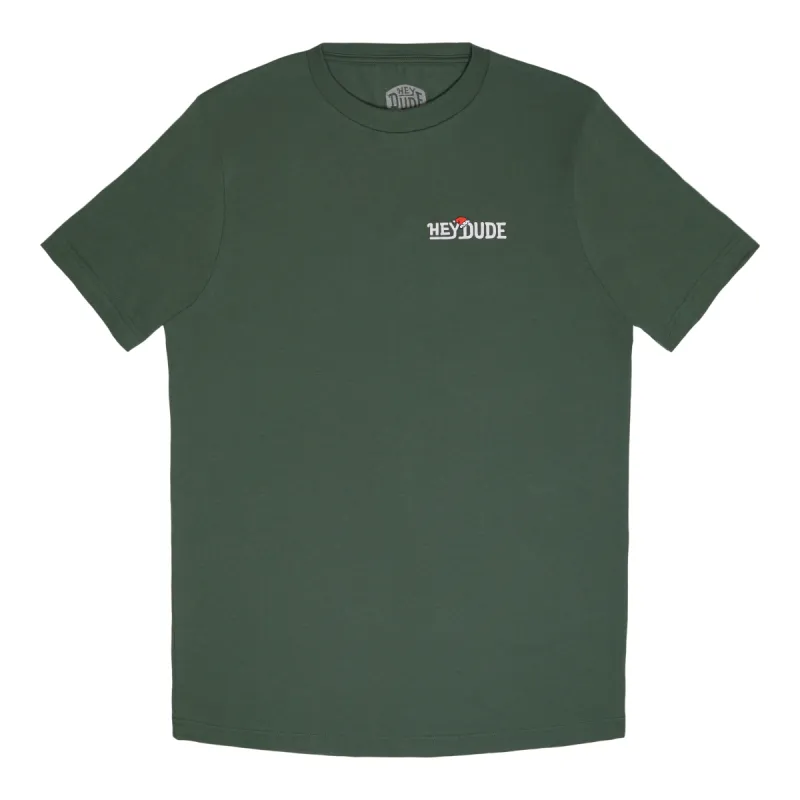 HEYDUDE Santa Fish Tee - Pine sold by Hey Dude
