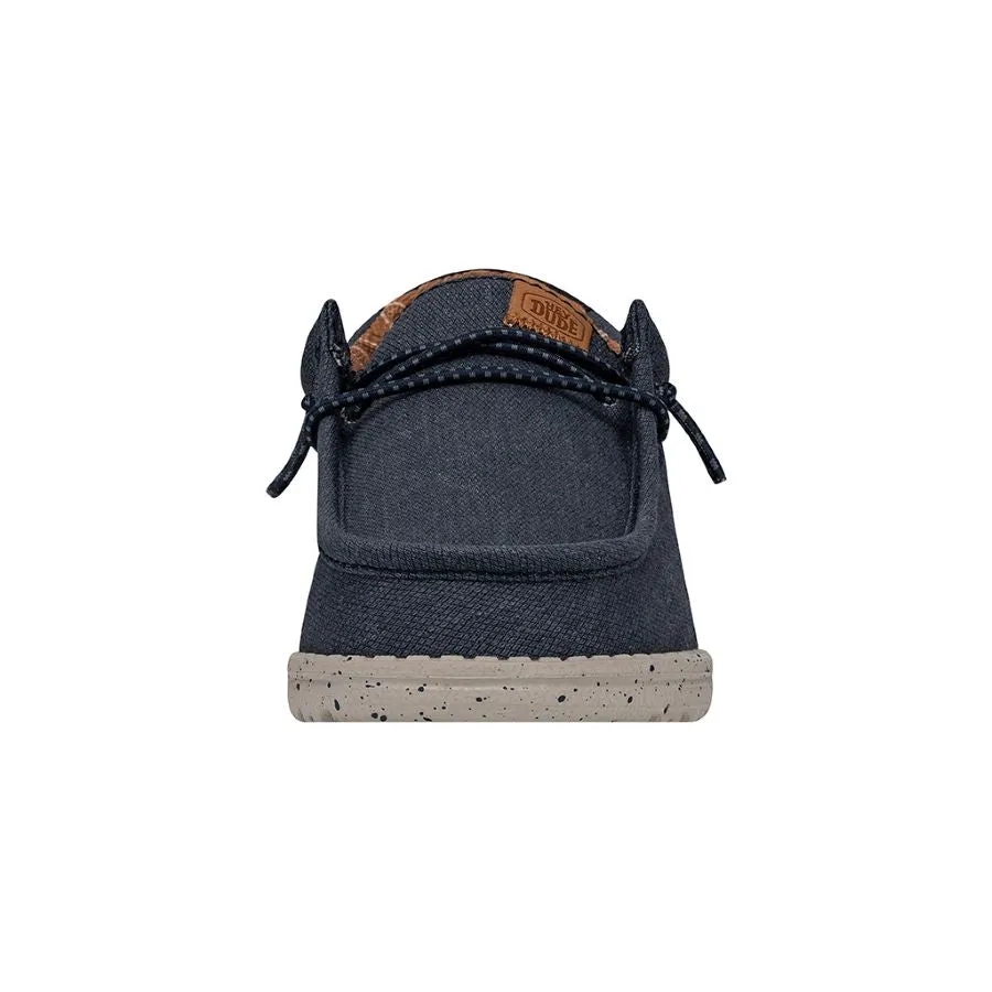 Wally Youth Washed Canvas - Navy sold by Hey Dude product image thumbnail 4