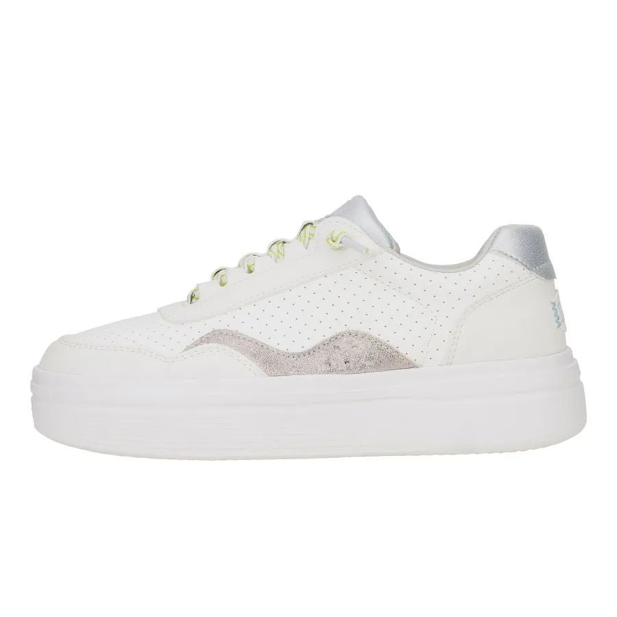 Hudson Lift Sport Shimmer - White/Dawn Blue sold by Hey Dude