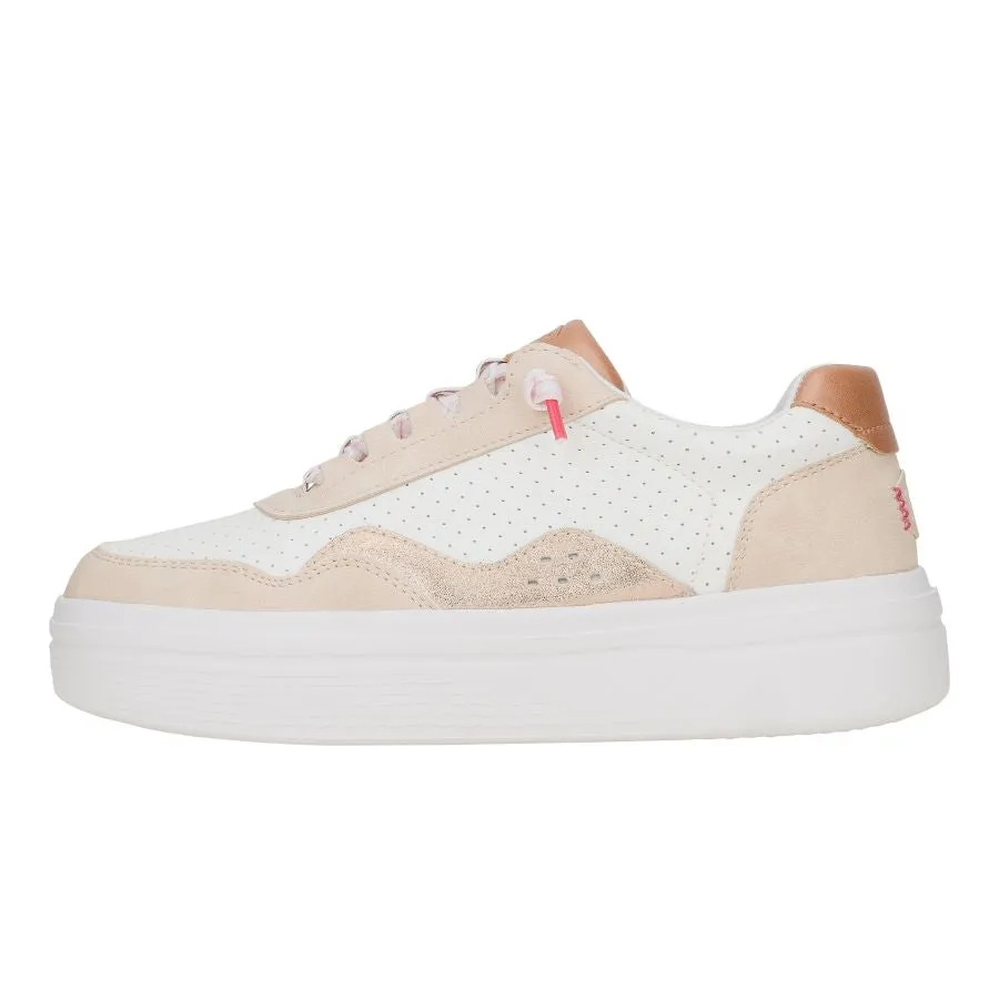 Hudson Lift Sport Shimmer - Whisper Pink/White/Rose Gold sold by Hey Dude