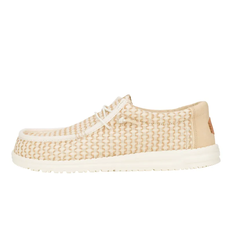 Wally Woven - Egret/Irish Cream sold by Hey Dude