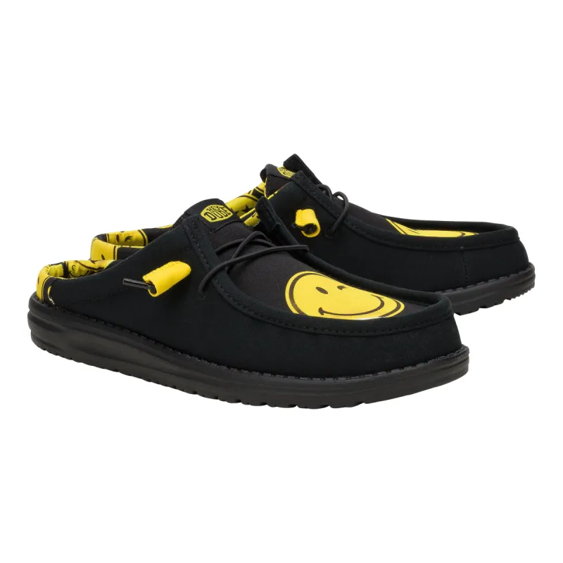 Wally Slip SMILEYWORLD® - Smiley Black/Yellow sold by Hey Dude