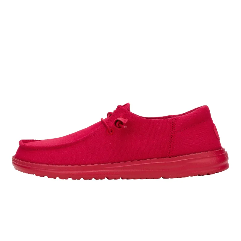 Wendy Funk Mono Canvas - Varsity Red sold by Hey Dude