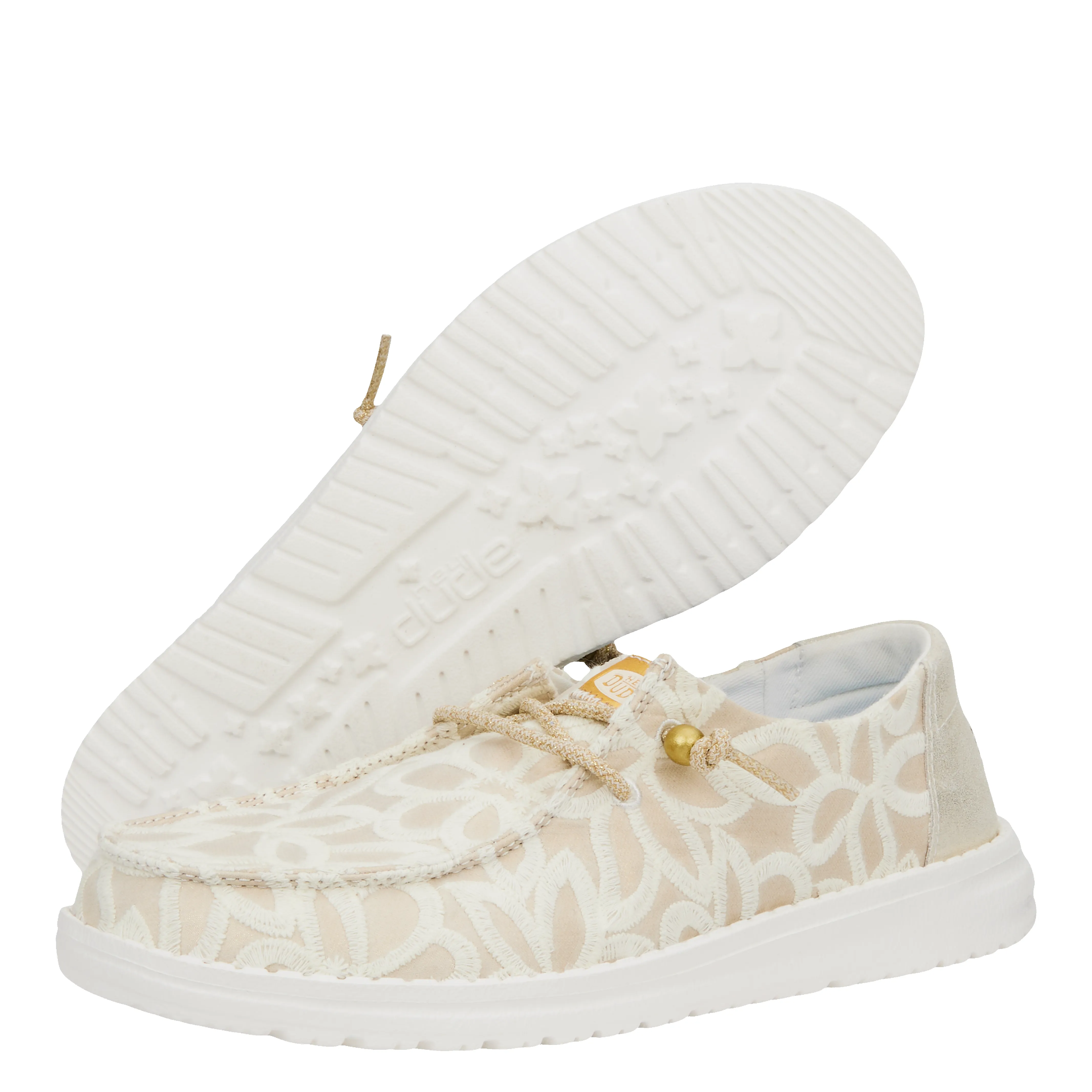 Wendy Metallic Lace - Cream sold by Hey Dude product image thumbnail 3