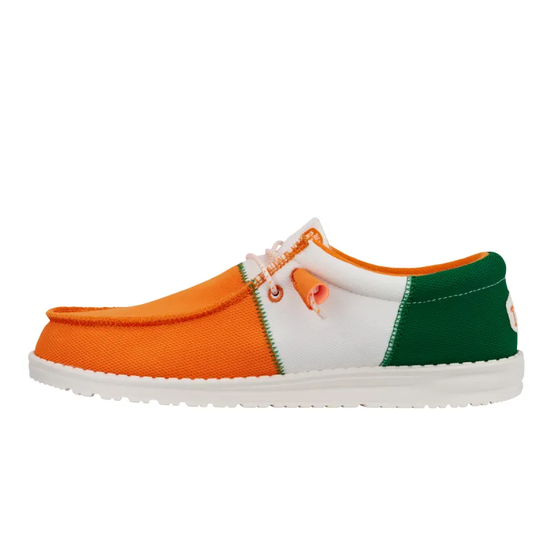 Wally Tri Varsity Sport Mesh - Orange/White/Green sold by Hey Dude