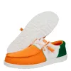 Wally Tri Varsity Sport Mesh - Orange/White/Green sold by Hey Dude