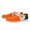 Wally Tri Varsity Sport Mesh - Orange/White/Green sold by Hey Dude