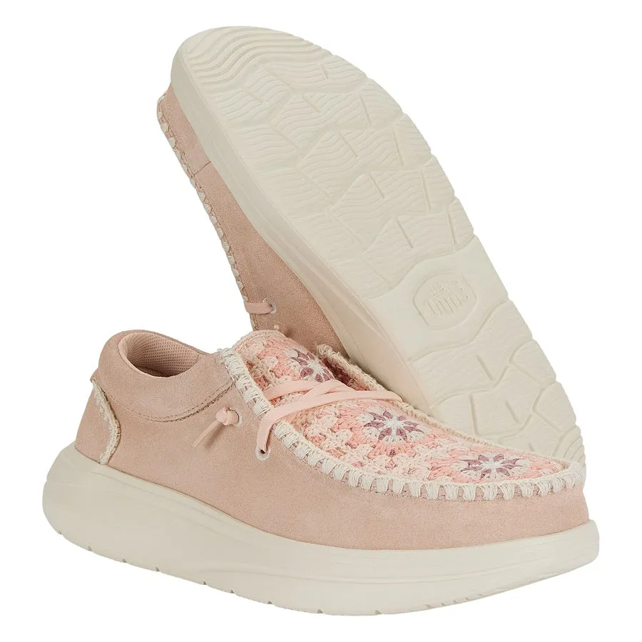 Wendy Comf Suede Crochet - Pale Pink/Multi sold by Hey Dude product image thumbnail 3