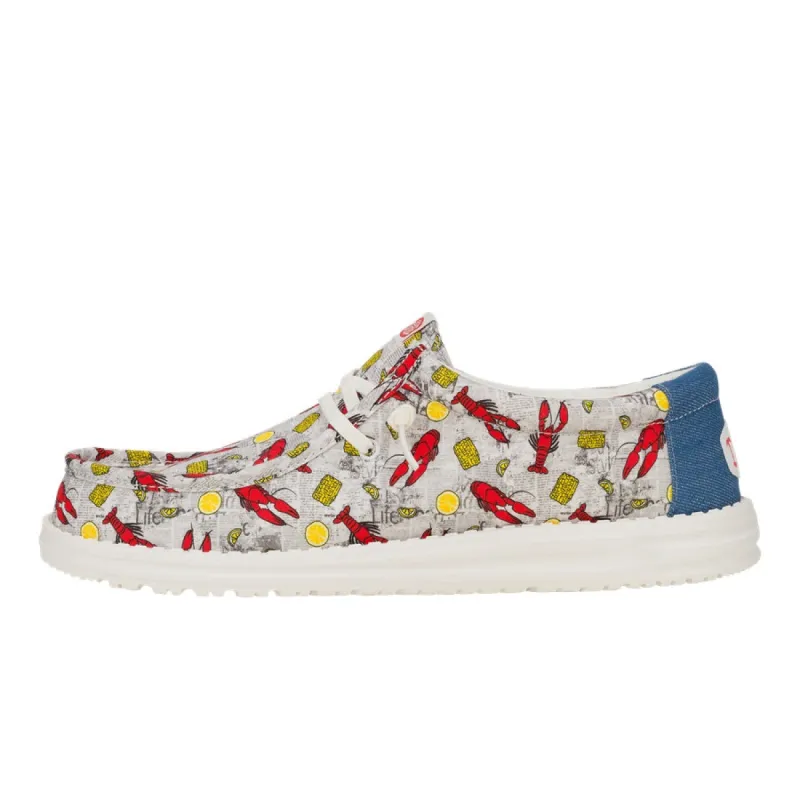 Wally Crawfish - Light Grey/Multi sold by Hey Dude