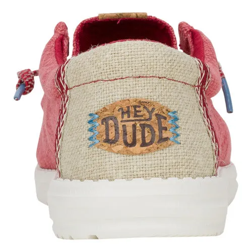 Wally Jute - Claret Red/Silver Birch sold by Hey Dude product image thumbnail 5