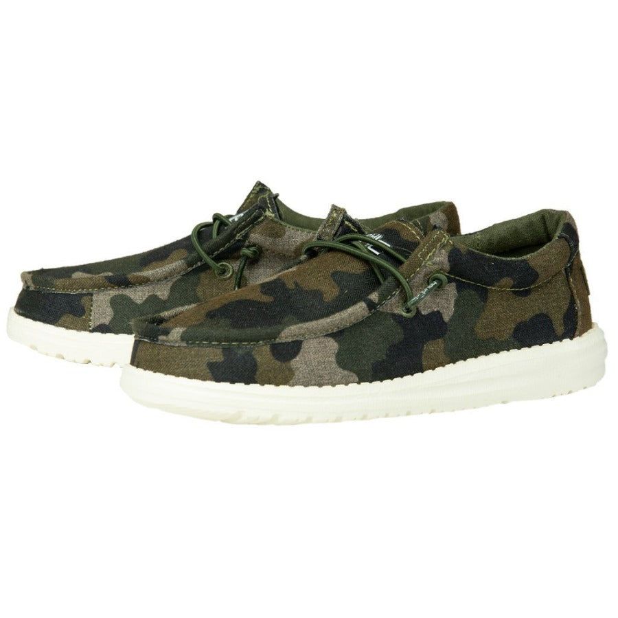 Wally Youth Linen - Camo sold by Hey Dude product image thumbnail 2