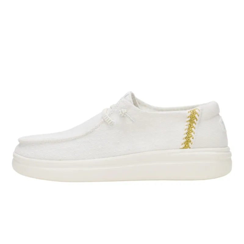 Wendy Espadrille Woven - White sold by Hey Dude