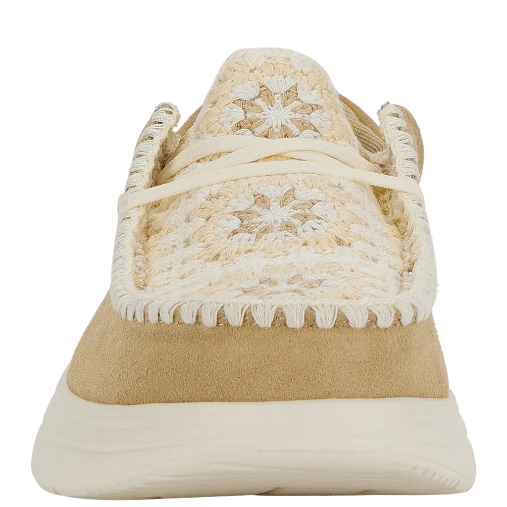 Wendy Comf Suede Crochet - Irish Cream/Multi sold by Hey Dude product image thumbnail 4