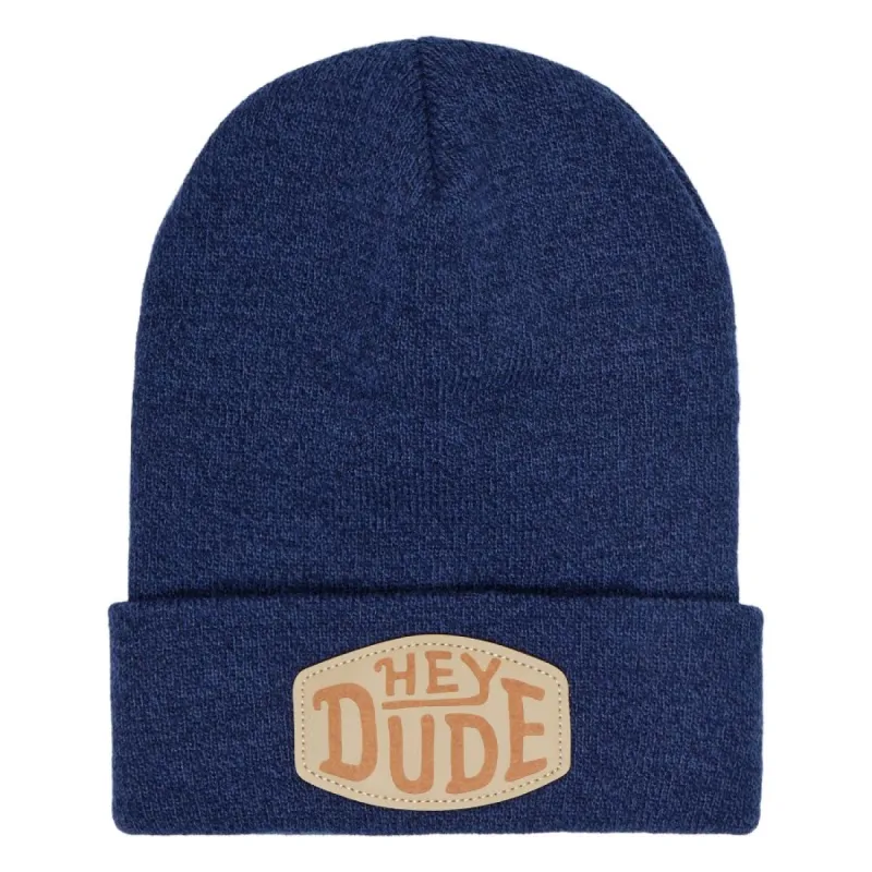 HEYDUDE™ Patch Beanie - Navy sold by Hey Dude