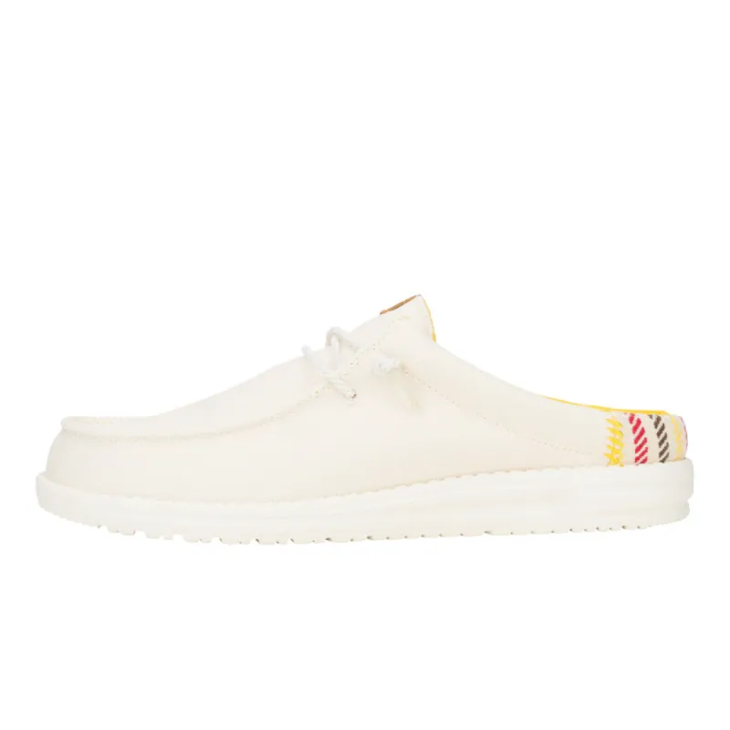 Wally Slip Resort - Bright White/Multi sold by Hey Dude