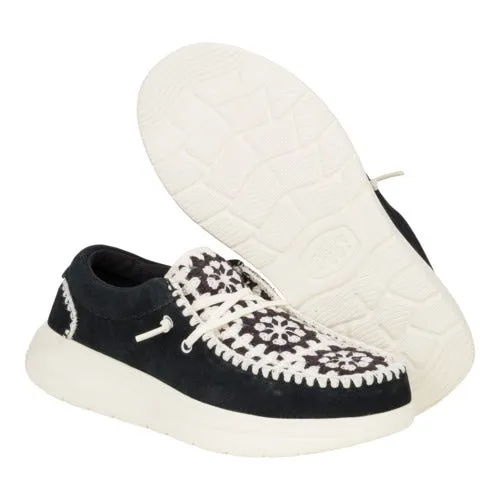 Wendy Comf Suede Crochet - Black/Multi sold by Hey Dude product image thumbnail 4