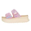 Delray Slide Surf Baja - Blue/Pink/Multi sold by Hey Dude