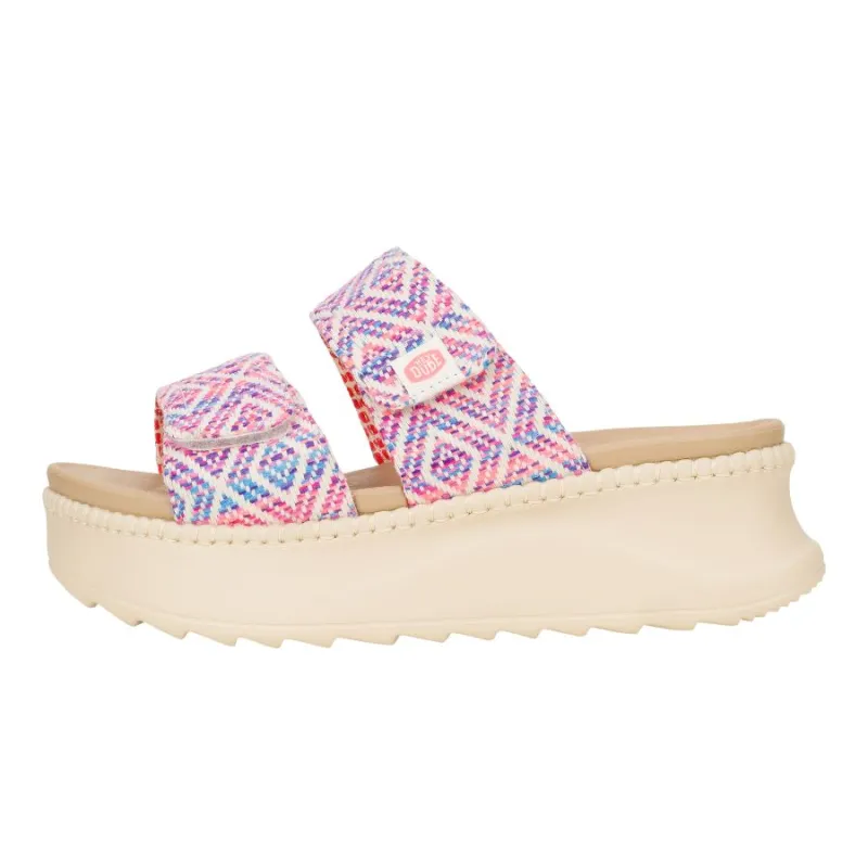 Delray Slide Surf Baja - Blue/Pink/Multi sold by Hey Dude
