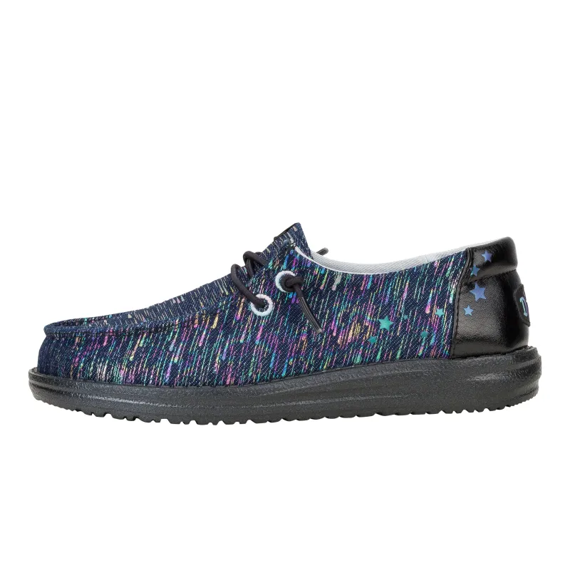 Wendy Youth Iridescent Star - Black sold by Hey Dude