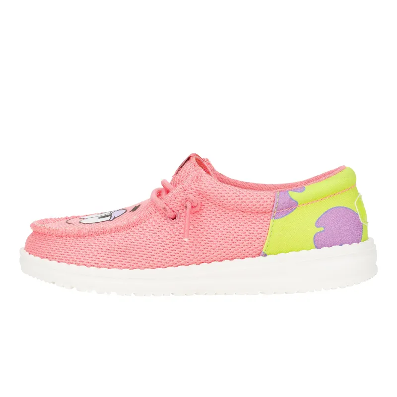 Wally Funk Youth SpongeBob Patrick - Pink/Green sold by Hey Dude