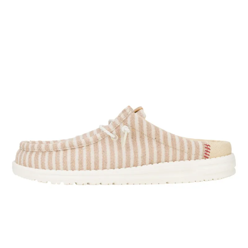Wally Slip Resort - Tan/White sold by Hey Dude