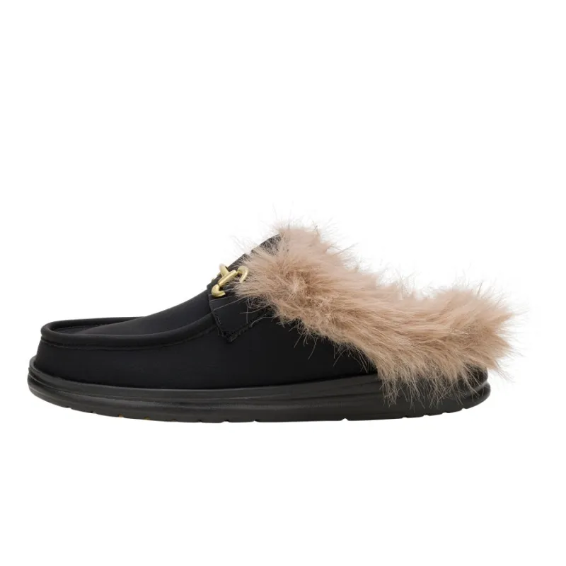 Market Wally Slip Loafer - Black/Black sold by Hey Dude