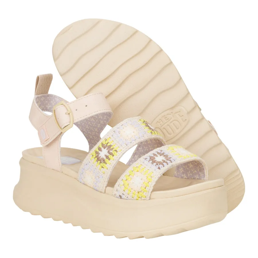 Delray Buckle Cottage Crochet - Egret/Lavender/Multi sold by Hey Dude product image thumbnail 3