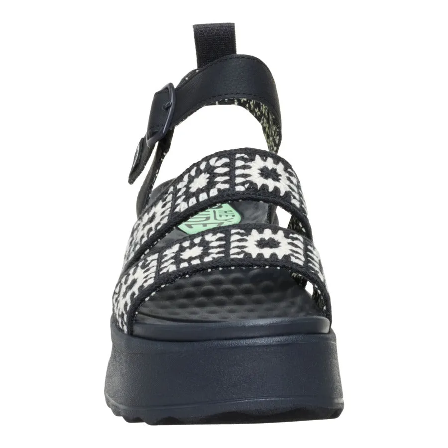 Delray Buckle Cottage Crochet - Black/White sold by Hey Dude product image thumbnail 4