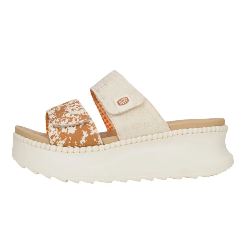 Delray Slide Animal Shimmer - Tan/Multi  sold by Hey Dude