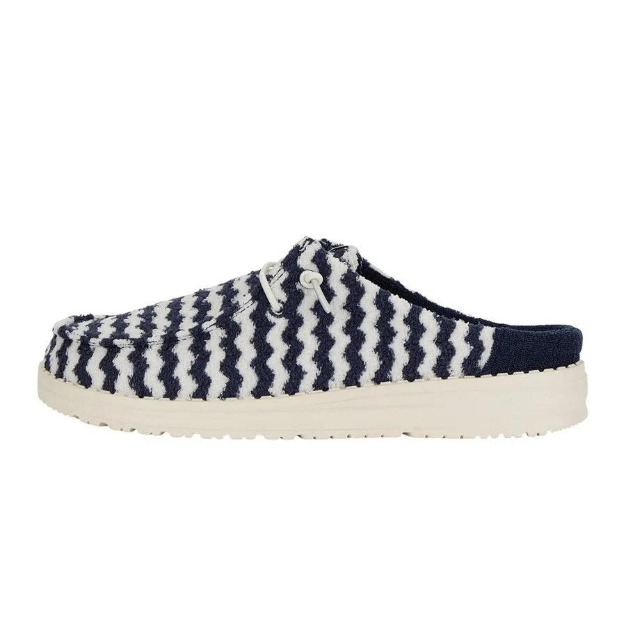 Wendy Slip Terry Stripe - Navy Blazer/Egret sold by Hey Dude