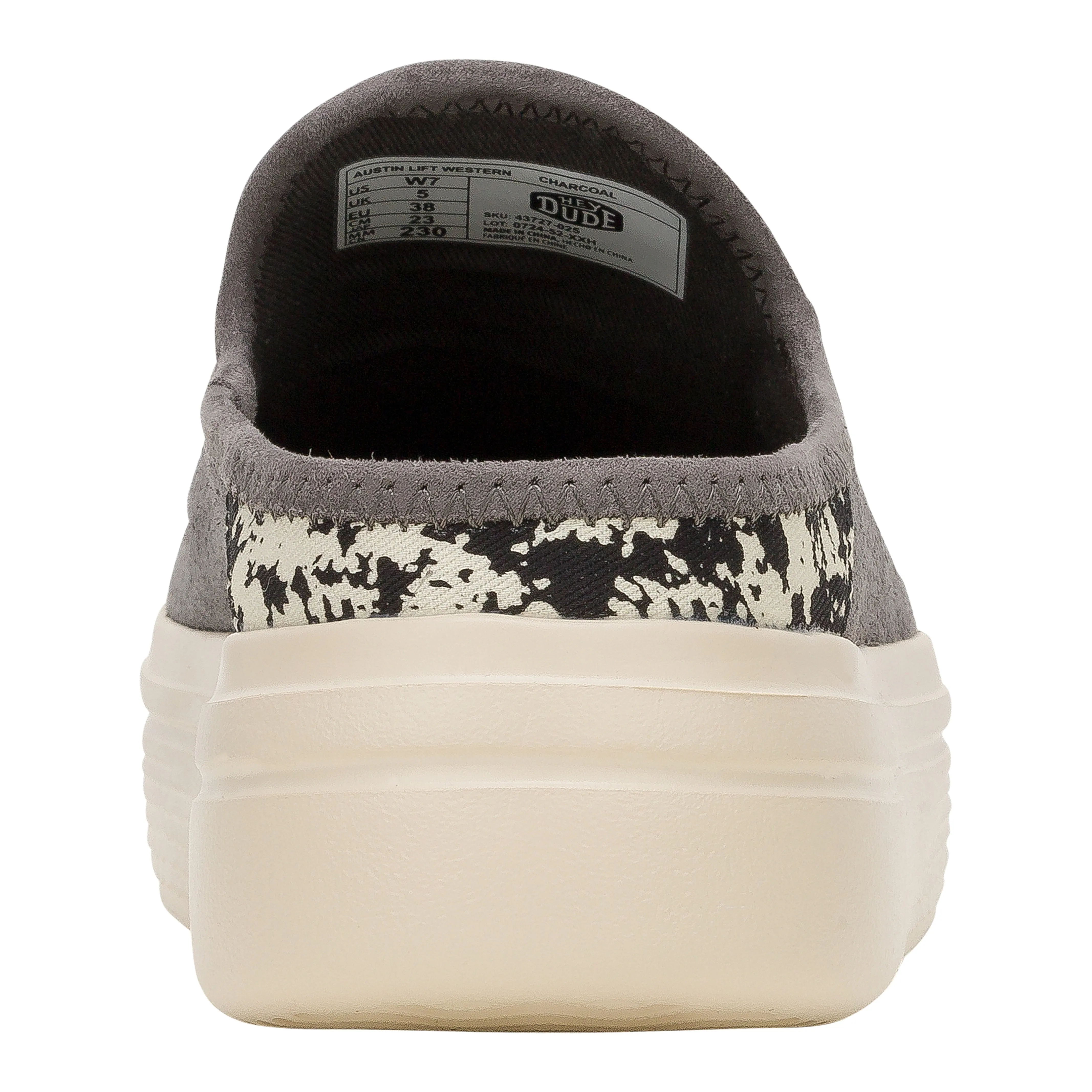 Austin Lift Western - Charcoal sold by Hey Dude product image thumbnail 5