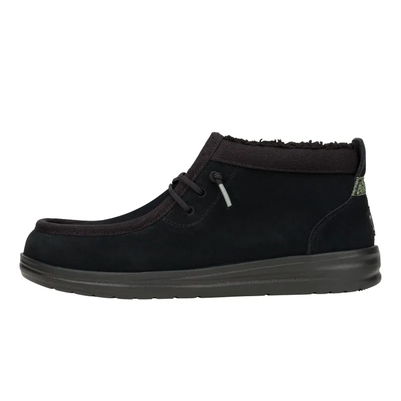 Wally Mid GripR Warmth - Black/Black sold by Hey Dude